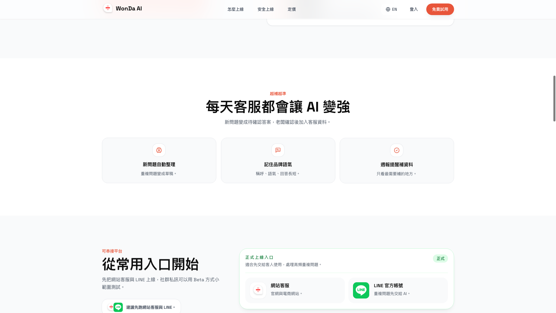 WonDa AI 智慧客服平台 gallery